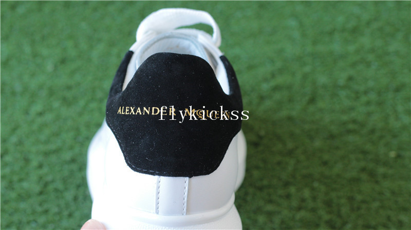 Alexander McQueen Oversized Sneaker White Black Suede